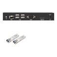 thumbnail image 1 of Black Box KVX Series Série KVM Extender over Fiber - 4K, Single-Head, HDMI, USB 2.0, Serial, Audio, Local Video - Émetteur et Récepteur - KVM / Audio / / Extenseur USB - sur Fibre Optique - USB - jusqu'à 6,5 Km - 1U - Conforme TAA - avec 2 x modules Émetteurs-Récepteurs Black Box LFP441 (1250 Mbps, LC MM, 850nm, 550M), 1 of 1