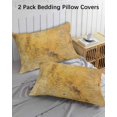 thumbnail image 3 of Vintage Map Pillow Covers Queen Size 2 Pack, Middle Century Farmhouse Natural Landscape Soft Bed Throw Pillowcases Breathable Cooling Long Lumbar Body Pillow Sham Cover for Bed Sofa 20''x30'', 3 of 7