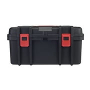 Hyper Tough 19-inch Toolbox, Plastic Tool and Hardware Storage, Black