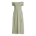 thumbnail image 3 of Nine.Eight Women's Off The Shoulder Smocked Dress, 3 of 5