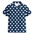 thumbnail image 3 of Tiijoy Little Boys Polka Dot Polo Shirt Casual Short Sleeve Shirt Undershirt, Sizes 3-14, 3 of 3