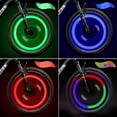 thumbnail image 1 of Lumières de Roue à LED (Rouge+vert+bleu+multicolore) Lot de 4, Rayons de Roue de Vélo pour VTT m, 1 of 5
