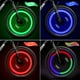thumbnail image 1 of Luces de Rueda (Rojo + Verde + Azul + Multicolor) Juego de 4, Radios de Rueda de Bicicleta para Bicicleta MTB VTC Adultos y Niños, Lámpara LED de Neón Impermeable para Neumáticos con 3 Modos Intermite, 1 of 5