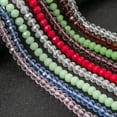 thumbnail image 3 of HOOUN 1000pcs 4/6/8MM Faceted Glass Crystal Rondelle Beads Loose Spacer Beads DIY-Deep green porcelain-4MM, 3 of 9