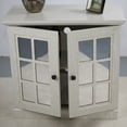 thumbnail image 5 of CQSXDA 3D Wood Grain Storage Sideboard Cabinet With 2 Acrylic Mirrored Doors And Adjustable Shelf For Living Room, White, 5 of 21