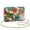 Colorful Flower, variant on Aztec Tribal Crossbody Bags Leather Women Craftsmanship Trendy Women Crossbody Bag with Chain Strap Versatile Minimalist Fashion for Daily Use and Travel