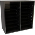 thumbnail image 2 of AdirOffice Wood Adjustable 16 Compartment Literature Organizer, Black 2 Pack, 2 of 10