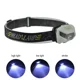 thumbnail image 2 of Linterna frontal recargable, LED ultraligera y brillante, recargable con luz roja blanca, 1 paquete de modos, sensor de movimiento, luz frontal brillante e impermeable para acampar al aire l, 2 of 5
