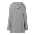 thumbnail image 3 of WEAIXIMIUNG Sweat à Demi-Zip pour Femmes, Sweat à Capuche Décontracté à Manches Longues Imprimé Lettre avec Poche, 3 of 3