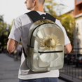 thumbnail image 6 of Defioc Elegant Ivory Flower Pattern Laptop Backpack for Men and Women,Casual Backpack Dayback Sports Bookbag for Travel Running Hiking, 6 of 6