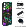 thumbnail image 2 of WIRESTER Shockproof Soft Rubber Cover Case for Samsung Galaxy S24 FE 6.7", Purple Green Galaxy Marble, 2 of 5