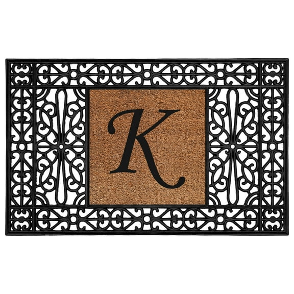 Duchess Monogram Doormat 30" x 48" (Letter K)