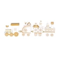 thumbnail image 1 of Yuarrent tren de de Navidad, decoración de madera, regalos creativos para niños, fiesta temática de Navidad para el hogar, accesorios de Kits de decoración para fiestas blanco Yuarrent HA1625-01B, 1 of 6