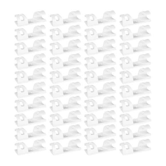100 piezas de clips para cables, organizadores de cables, soportes versátiles para cables. Blanco
