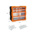 thumbnail image 5 of MPM 12 Drawer Storage Cabinet Stackable Organizer Box Multi-drawers Multiple Compartment Container For Hardware, Crafts,, 5 of 5