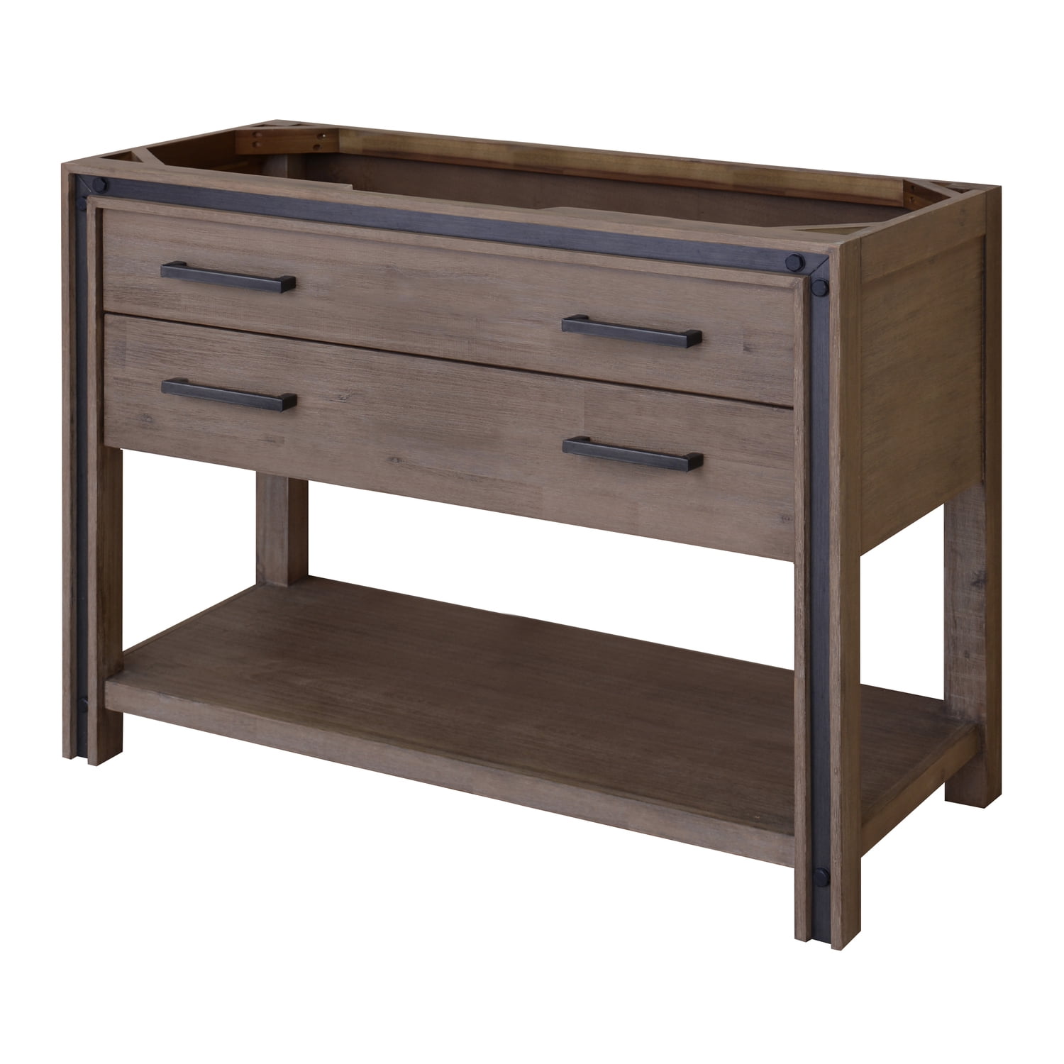 Sagehill Designs Urban Metallo 48" Bathroom Vanity Base, Rustic Cocoa ...