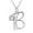 B, variant on Necklaces & Pendants Fashion Women Gift 26 English Letter Name Chain Pendant Necklaces Jewelry B