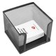 thumbnail image 4 of Organizador de escritorio de oficina Soporte de negocios Caja de notas adhesiva Caja de soporte de tarjeta de malla metálica negra Ecomeon no, 4 of 4