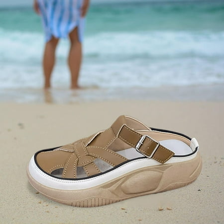 

Women s Sandals Soft Rubber Sole Flat Sandals for Outdoor Daily Wear Indoor 36