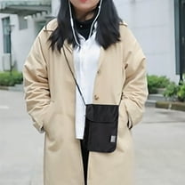 Hovmgk Neck ID Bag, Chest Document Pouch, Radiation-Proof, Secure Closure, Portable – Ideal for Travel, Outdoor Activities, Suitable for Students, Business Travelers, Black