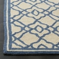 thumbnail image 2 of SAFAVIEH Four Seasons Hannan Geometric Floral Polyester Area Rug, Ivory/Blue, 2'3" x 3'9", 2 of 6