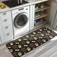 thumbnail image 3 of Happy Dog and Footprints Kitchen Rug Mat,Kitchen Runner Rugs Non Skid Washable,Decorative Kitchen Floor Mats for Kitchen,Sink,Laundry,17"x47.2", 3 of 7