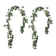 thumbnail image 4 of FESTFENDS 2Pcs Artificial Plant Vine Round Leaf Fabric Decorative Hanging For Home Decoration And Flower Arrangement, 4 of 8