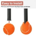 thumbnail image 4 of Uxcell 12 Pcs Pelotas de Tenis Precutadas para Andadores, Accesorios Universales de Pelotas Deslizantes Precutadas para Protección de Patas de Muebles y Pisos, Naranja, 4 of 6