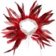thumbnail image 5 of Collar For Women Plume Neckerchief Perfect For Halloween Party 30x16cm Red Costume Prop 1Pack, 5 of 5