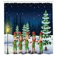 thumbnail image 3 of Ambesonne Elf Shower Curtain, Snowing Forest and, 69"Wx75"L, Multicolor, 3 of 5