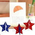 thumbnail image 2 of Bfogop 3 Pieces Independence Day Table Decorations Wood Star Set, Patriotic Tiered Tray Decor,Rustic Memorial Day Table Decorations,Red White and Blue Decorations for Home Tables, 2 of 6