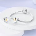 thumbnail image 3 of MULA 925 Sterling Silver Alphabet Initial Letter Charms Heart for Women Gift Jewelry Making, 3 of 7