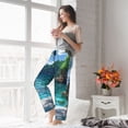 thumbnail image 5 of Cauagu Tropical Paradise Window View Pajama Pants for Women Loose Fit Wide Leg Trouser Pants Casual Elastic Waist Drawstring Lounge Pants, 5 of 6