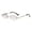 Light Blue, variant on Rimless Rhombus Shape Women Sunglasses Cut Edge UV Protection Fashion Sun Glasses Driving Travelling Men Hexagon Small Polygonal Vintage Metal Shades