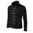 thumbnail image 1 of Ropa gótica Steampunk para hombre, chaquetas militares, chaqueta Medieval Vintage, cuello levantado, abrigo de Rock, abrigo Retro Punk, 1 of 4