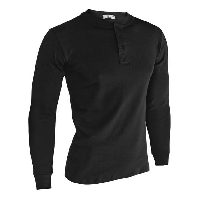 Playera Con Botones Cuello Redondo Manga Larga A056