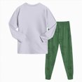 thumbnail image 4 of HFHAPW Toddler Girl Boys Pajamas Set Kids PJs Fall Winter Sleepwear 2 Piece Long Sleeve Top and Pants Jammies, 4 of 8