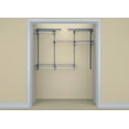 thumbnail image 5 of Closetmaid 7880800 Shelftrack 4 To 6 Foot Wide 4 Shelf Steel Wire Vinyl Coated Closet, 5 of 5