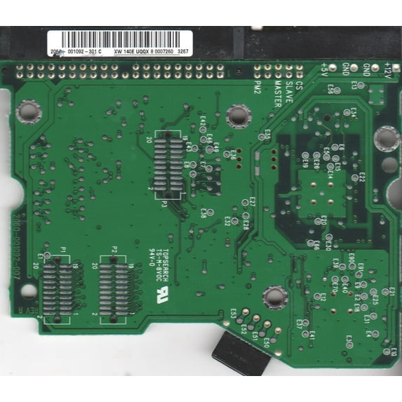 WD800BB-75CAA0, 2061-001092-301 C, WD IDE 3.5 PCB