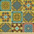 thumbnail image 2 of Ambesonne Traditional Fabric by the Yard Upholstery, Azulejo Tile Mosaic, 1 Yard, Multicolor, 2 of 5