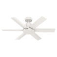 thumbnail image 2 of Hunter Fan Company Kennicott 44" Contemporary Ceiling Fan w/ Wall Control, White, 2 of 6
