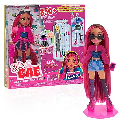 Just Play Style Bae Kenzie 10-Inch Fashion Doll and Accessories, 28-Pieces, Kids Toys for Ages 4 Up