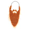 thumbnail image 4 of Maquillaje de disfraz de barba falsa Fernando Barba de Papá Noel 44cm Marrón, 4 of 8