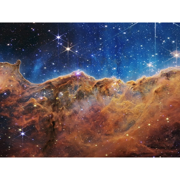 NASA James Webb Telescope Cosmic Cliffs Carina Nebula Large Wall Art Poster