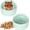 Cyan, variant on 2 Pcs Hamster Food Bowl, Ceramic Dwarf Hamster Food Bowl Feeder Water Rat Bowl Small Animal Food Dish for Golden Bears, Hedgehogs, Dutch Pigs, Parrots (Yellow)