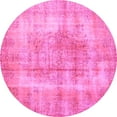 thumbnail image 1 of Ahgly Company Indoor Round Persian Pink Traditional Area Rugs, 8' Round, 1 of 4
