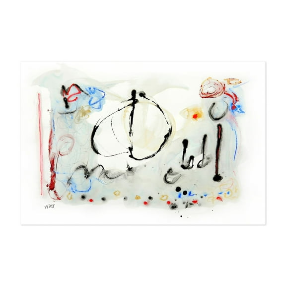 Resonance Series Number 5 - Mixed Media Abstract Modern Art Surrealism Minimalist Geometric Line Art Unframed Wall Art Print 4 x 6 inches