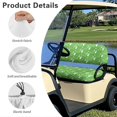 thumbnail image 5 of Pzuqiu Golf Print Golf Cart Seat Covers Green 2 Piece Breathable Universal Golf Cart Seat Blanket Fit for Club Car Precedent Ordinary Front Seat Cushion for All Weather, 5 of 7
