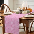 thumbnail image 3 of Fall Pink Table Runner, Autumn Thanksgiving Kitchen Dining Table Decoration for Home Party Decor 13x60 Inches, 3 of 9