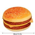 thumbnail image 3 of Plush Hamburger Pillow, Stuffed Cushion Toy, Super Soft Hugging Pillow For Sofa Bedroom Office, Funny Simulation Food Decorative Pillow, Comfortable Seat Cushion For Relaxing, 3 of 6